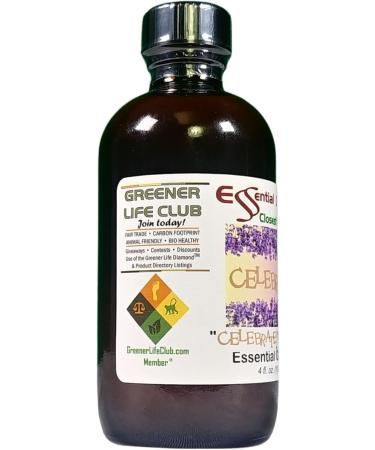 Celebrate! Lavender Essential Oil Blend - 4 oz | GC/MS Tested | Skin Safe | Amber Glass Bottle - International Shipping - Buy Online on GoSupps.com