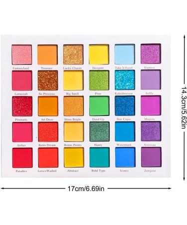 Set of 30 Colours in Matte and Shimmer Eyeshadow Makeup Palette Eyeshadow Palette Highly Pigmented Colorful Long Lasting Waterproof Eye Shadow Rainbow Eyeshadow Palette Matte Shimmer Pressed Glitter - Buy Online on GoSupps.com
