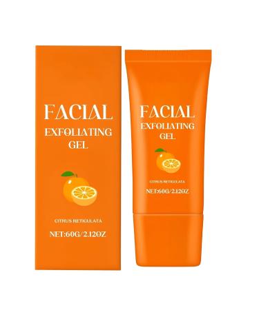 Orange Facial Exfoliating Gel Gentle Face and Body Scrub Peeling Gel Removes Blackheads & Moisturizes Skin (A-1Pcs 1 Ounce (Pack of 1)) A-1Pcs 1 Fl Oz (Pack of 3)