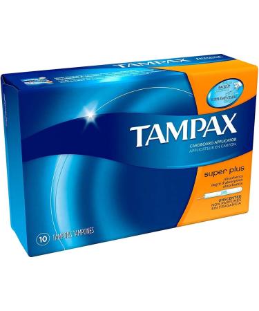 Tampax Cardboard Applicator Tampons Super Plus Absorbency 40 Count - Pack of 4 - Buy Online on GoSupps.com