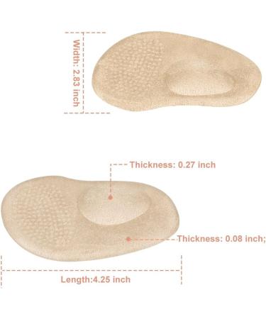 Ball of Foot Cushions - 2 Pairs Anti-Slip Gel Metatarsal Pads for High Heels | Comfort & Support for All-Day Wear - Buy Online on GoSupps.com