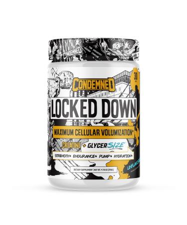 CONDEMNED Labz Locked Down - Creatine Performance Complex - Creatine Monohydrate Glycersize Glycerol Taurine - Enhance Cellular Hydration Improve Energy Production Boost Stamina (Unflavored)