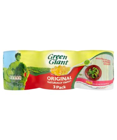 Green Giant Original Naturally Sweet Sweetcorn Niblets 3x340g