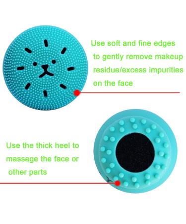 Duruan Silicone Facial Cleansing Brush + Massager - Octopus Shape, Deep Cleaning & Exfoliating Skin Massage (Blue+Red, 2Pcs) - Buy Online on GoSupps.com