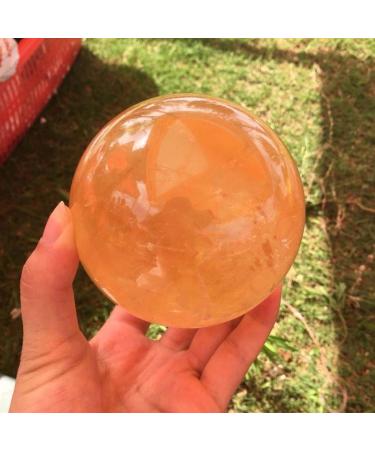 Large Size Natural Yellow Calcite Sphere Iceland Spar Sphere Quartz Crystal Stone Mineral Specimen - Buy Online on GoSupps.com