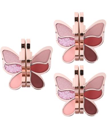 FOMIYES 3 pcs eyeshadow palette matte cream eyeshadow girl eye shadow Eye Beauty Makeup Accessory portable 1 count (Pack of 1) As Shown 4x3pcs