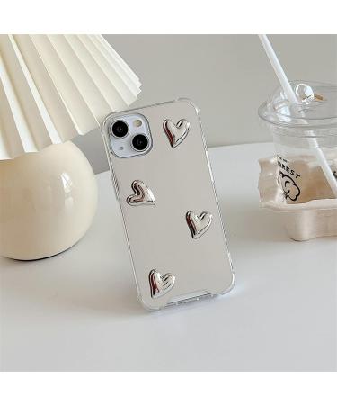 Shinymore iPhone 14 Mirror Case - Cute Heart Soft Silicone Cover Shockproof & Protective for Women & Girls - Buy Online on GoSupps.com