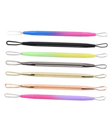 Mikinona Cleaning Tools 7pcs Double-headed Extrusion Ring Pore Cleaner Removal Pore Remover Pimple Tools Set Stainless Steel