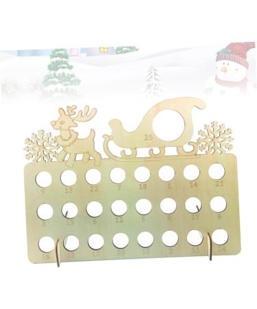 Zerodeko 1pc Xmas Calendar Wooden Plaque Calendar Christmas Advent Calendar Ornaments Chocolate - Buy Online on GoSupps.com