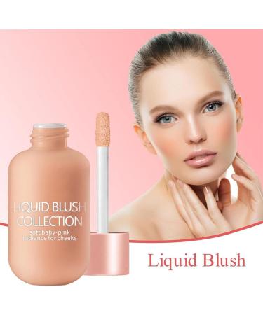Small Peach Liquid Blush for Mature Skin - Long-Wearing & Smudge Proof Cream Blusher (03) - Buy Online on GoSupps.com