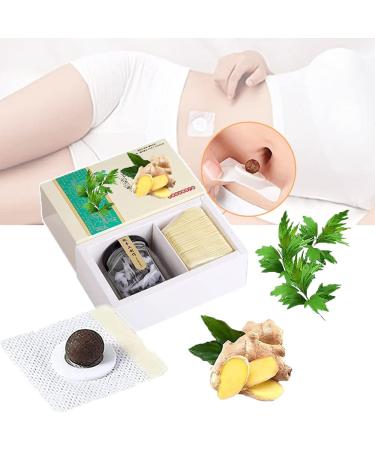 (60 Pcs) Mugwort Belly Patch, Natural Plant Abdomen Navel Patch, Use at Home, Suitable for Women and Men 60pcs