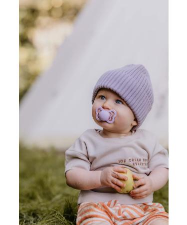 BIBS Couture Collection Pacifiers | BPA-Free Baby Soothers | Made in Denmark | Blossom Color | Set of 2 | Size 6-18 Months - Buy Online on GoSupps.com