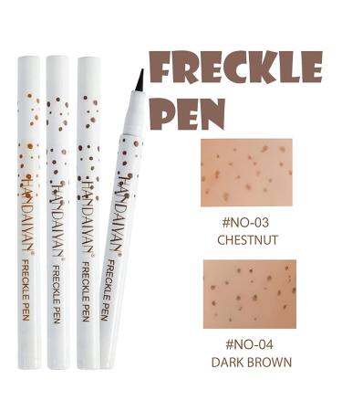 Buy Freckle Pen in Chestnut & Dark Brown - Waterproof Long-lasting Lifelike Freckle Makeup for Effortless Sunkissed Look | International Shipping Available - Buy Online on GoSupps.com