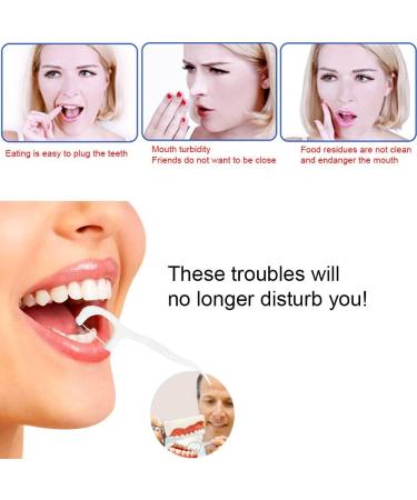 Dental Floss Picks 2-in-1 Toothpick Polyethylene 200 pcs - Resistant Floss Sticks - Buy Online on GoSupps.com