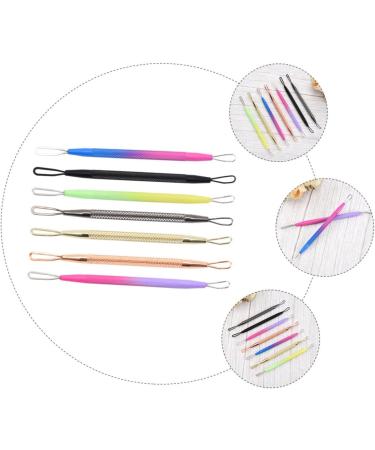 Beavorty 7pcs Double-headed Extrusion Ring Pore Cleaner Beauty Kit Pimple Extractor Beauty Needles Nose Pores - Buy Online on GoSupps.com