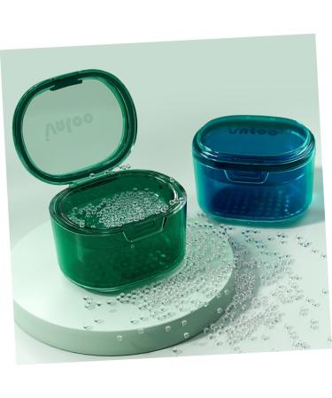 Frcolor Retainer Storage Box - Reusable Teeth Container for Prosthesis Travel-Friendly Crystal Bowl Case for False Teeth - Buy Online on GoSupps.com