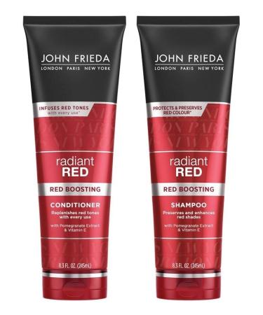 John Frieda Radiant Red Colour Protecting  DUO set Shampoo + Conditioner  8.3 fl.oz