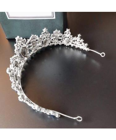 Buy Minkissy Dark Blue Crystal Crown Tiara - Vintage Rhinestone Headband for Weddings Proms & Pageants - Buy Online on GoSupps.com