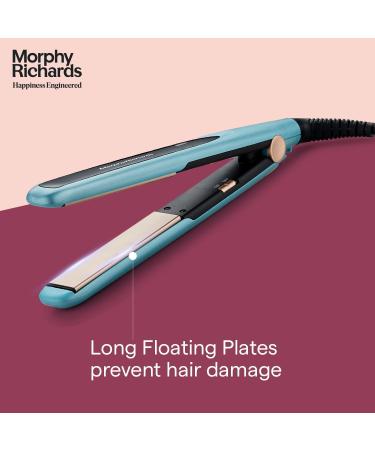 M orphy Richard HS1000 Hair Straightener for Women | Large Ceramic Plates 210 C Quick Heat 60 Sec | Travel Friendly | Aqua Blue & Black | 2-Year Warranty - Buy Online on GoSupps.com