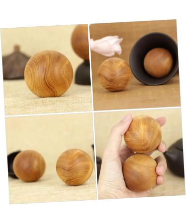 Ultechnovo Wooden Massage Balls - 2 Pack Acupressure Therapy & Meditation Device for Hand & Body Relaxation - Buy Online on GoSupps.com