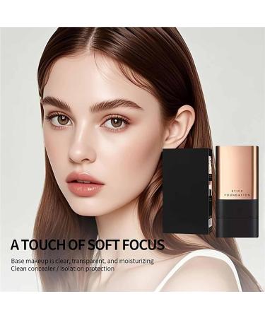 2 in 1 Multi-Purpose Foundation Stick Double Head Foundation Stick with Brush Lightweight and Flawless Foundation Stick Oil Control Long Lasting Waterproof - Buy Online on GoSupps.com