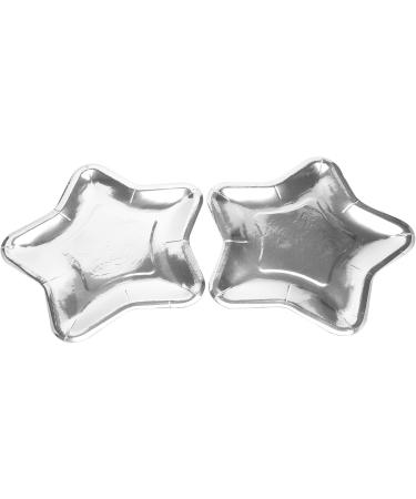 Clisted 60Pcs Star Shaped Paper Plates Gold Disposable Plate Pentagram Dinnerware Plate for Tableware Supplies Silver - Buy Online on GoSupps.com