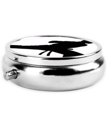 Karate Men Round Pill Box | 3 Compartment Mini Travel Organizer | Portable Medicine & Vitamin Holder - Buy Online on GoSupps.com