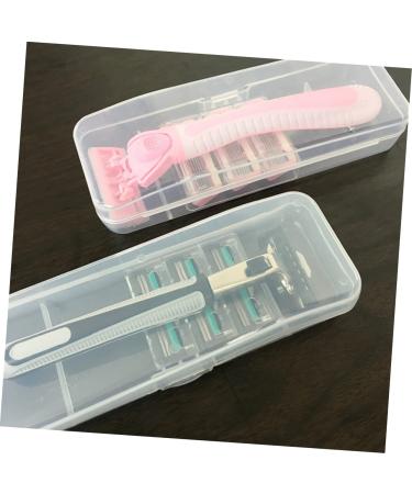 Minkissy 20-Pack Razor Storage Box - Travel-Friendly & Transparent Cases (14.7x5.7cm) | Safe & Convenient Razor Organization - Buy Online on GoSupps.com