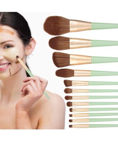 Professional 12-Piece Makeup Brush Set - Kabuki Powder & Eyeshadow Brushes for Flawless Application | International Shipping Available - Buy Online on GoSupps.com