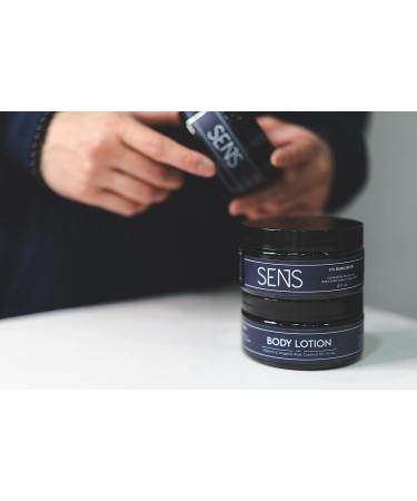 SENS Men's Body Lotion | Organic Hydrating Lotion for Dry Skin | Aloe Coconut & Almond Oil | 8 oz - Buy Online on GoSupps.com