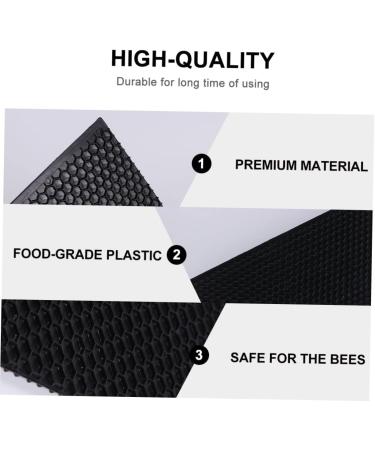 GANAZONO 6 Pcs Nest Foundation Beeswax Honey Frame Foundation Honeycomb Beekeeping Equipment Waxed Hive Deep Black 42.5X21.4CM - Buy Online on GoSupps.com