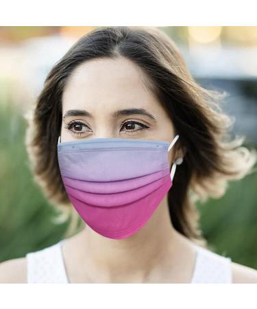 DeaamyGly 50-Pack 3-Layer Non-Woven Fabric Masks - Colorful Breathable Mouth-Nose Protection & Multifunctional Neck Gaiter for Adults - Buy Online on GoSupps.com