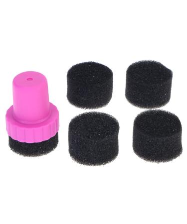 Frcolor 4pcs/set Nail Brush Polish Sponge Sealant Stencil Varnish Transfer Manicure