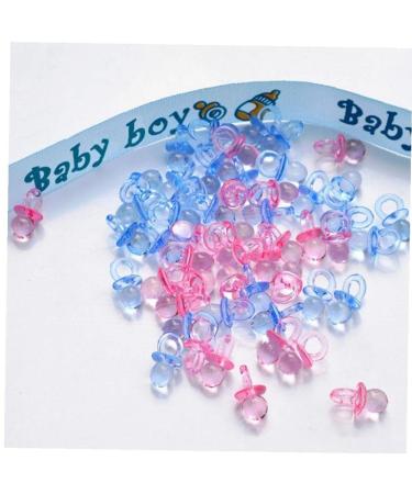 50pcs Acrylic Mini Pacifiers - Transparent Children's Day & Baptism Decor for Boys & Girls - Ideal for Anniversaries - Buy Online on GoSupps.com