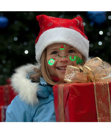 Stampcolour Christmas Glow Tattoos - 10 Sheets | DIY Personalized Temporary Luminous Tattoo Paper | For INKJET Printer | Skin-Safe | Custom Cartoon Kids Summer Party Theme - Buy Online on GoSupps.com