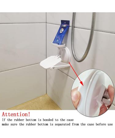 Shower Foot Rest Shower Foot Rest for Shaving Legs Upgrade Attach Soap Dish Can Folding Portable Foot Rest Replace Shower Stools - Buy Online on GoSupps.com