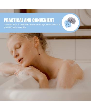 Beaupretty 2pcs Exfoliating Bath Towel & Sponge Set Soft Cotton Shower Pouf for Adults & Babies Comfortable Bathing Loofah & Scrub Ball - Buy Online on GoSupps.com