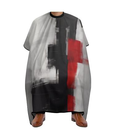 Abstract Modern Geometric Minimalist Lattice Professional Barber Cape Polyester Hair Cutting Salon Cape Water Stain Resistant Apron Cutting Hair Beard Hairdressing Cape Anti-Static Haircut 56.7 66.9