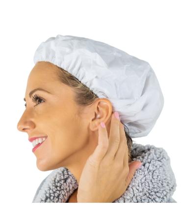 Vive No Rinse Shampoo Cap - (1 Pack) Soft Shower Caps with Conditioner - Scentless Hair Wash and Care - Disposable  Waterless and Microwavable - Perfect for Post-Surgery  Elderly and Rehabilitation