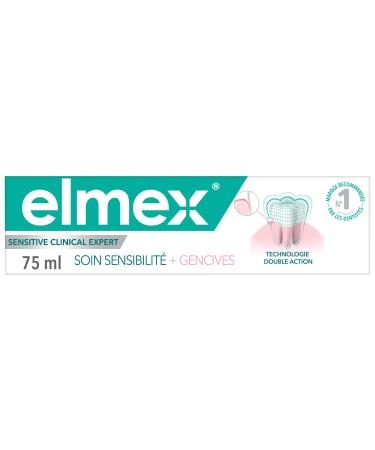 Elmex Sensitivity Plus Gum Care Toothpaste - protects sensitive teeth with continued use - 75mL