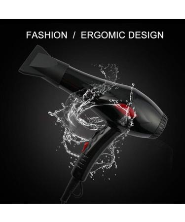 1800W Hair Dryer Professional Salon Negative Ionic Blow Dryers with Collecting Nozzle with 3 Heat & 2 Speed Constant Temperature Technology Low Noise Hair Dryer for Household and Salon Small Gift - Buy Online on GoSupps.com