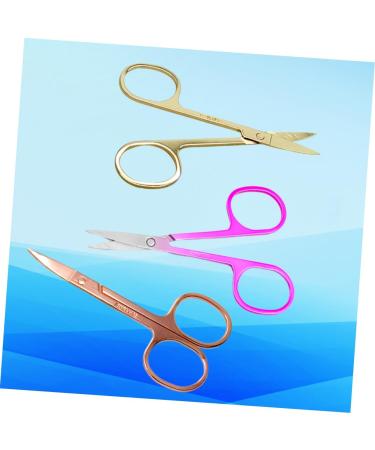 Beaupretty 3pcs Facial Hair Scissors Set | Beauty Scissors for Eyebrows Manicure & Grooming | Nasal & Ear Hair Trimmers - Buy Online on GoSupps.com