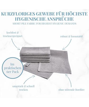 Carenesse 6-Pack Gray Shaved Towels 22x70 cm | Premium 100% Cotton Eco-Friendly Shaver Towels for Studios | Hygienic & Suction-Strong Quality - Buy Online on GoSupps.com