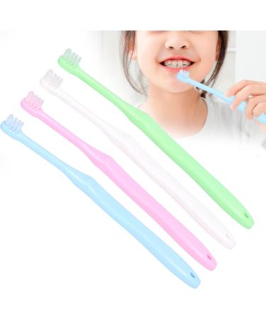 Verdant Touch Orthodontic Cleaning Brush for Children | Jaw-Friendly Toothbrush | 4-Piece Portable Travel Set - Buy Online on GoSupps.com