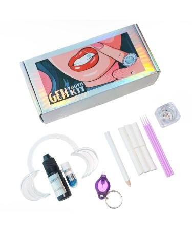 NANAFLA Tooth Gem Kit with UV Light and Glue DIY Teeth Jewelry Starter Kit 23 Pieces Crystals and Cheek Retractor Incldues Butterfly & 2 Set of Cat Paw/Heart-Shaped Gems Great Tooth Jewelry Gems Kit
