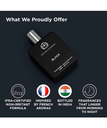 The Man Company Black EDT Perfume For Men - 50ml | Premium Long Lasting Fragrance Spray | Gift for Him - Buy Online on GoSupps.com