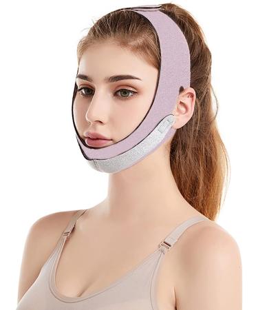 Adjustable Anti-Snoring Chin Strap - Comfortable Breathable Solution for CPAP Users - Pink - Buy Online on GoSupps.com