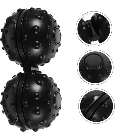 Beavorty Massage Roller & Yoga Balls - Double Lacrosse Balls for Body Massage - Black Rattan Holder - Buy Online on GoSupps.com