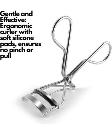 Vellichor Pain Free Handheld Eyelash Curler - Does not Pinch or Pull Eye Lashes - 3 Soft Silicone Replacement Pads Included - Buy Online on GoSupps.com