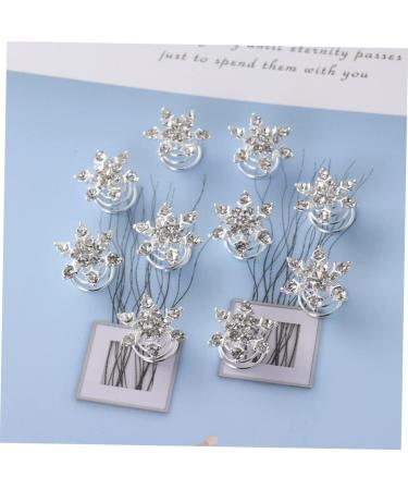 FRCOLOR Pearl Hair Barrettes clips snowflake pin jewels rhinestone barrettes for women stamper gems womens barrettes for Spiral Hairpin Miss bare white Jewelry Kit - Buy Online on GoSupps.com